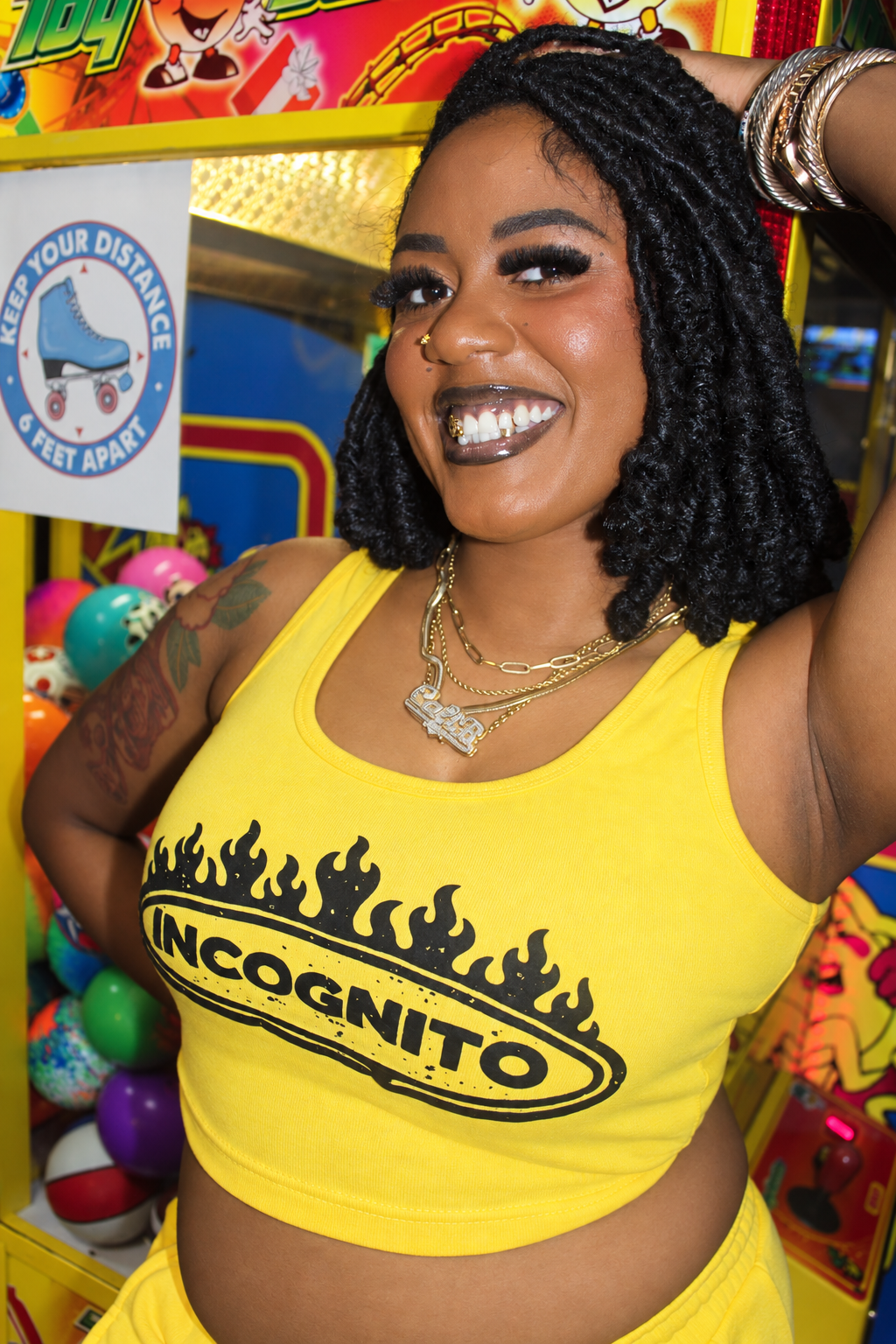 IGN Yellow 2 Piece Crop Set