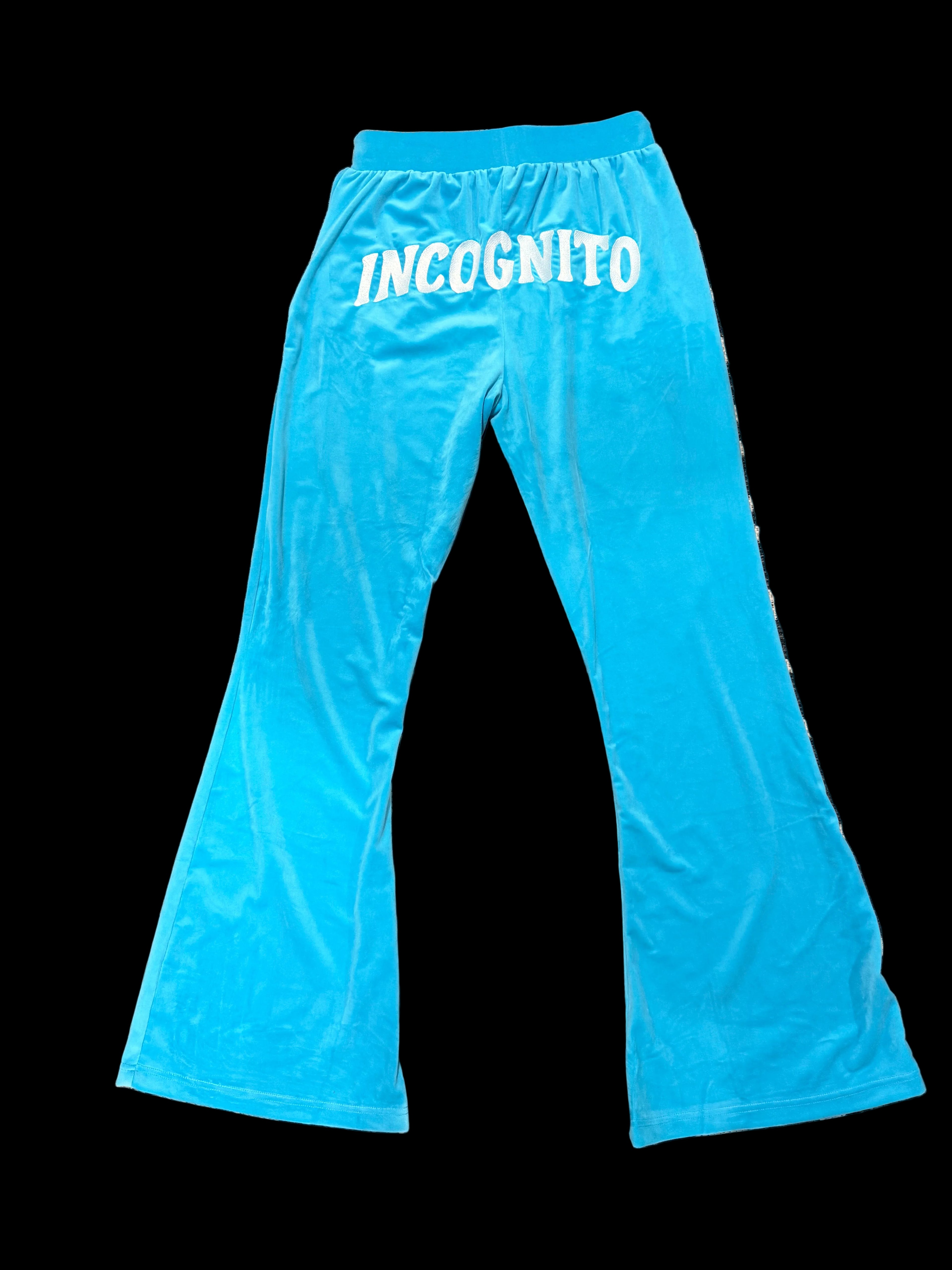 Icey Blue Incognito Velour Suit
