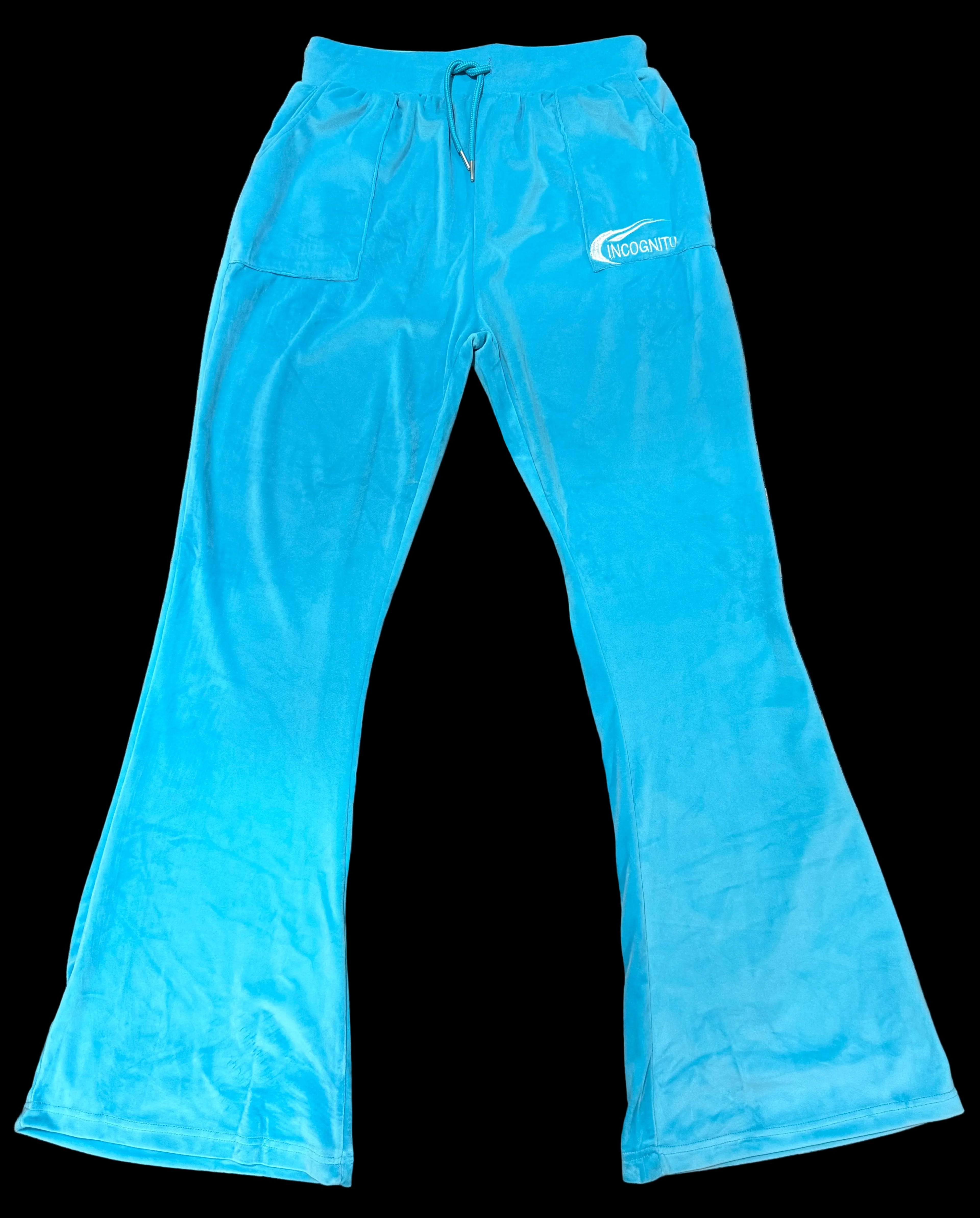 Icey Blue Incognito Velour Suit