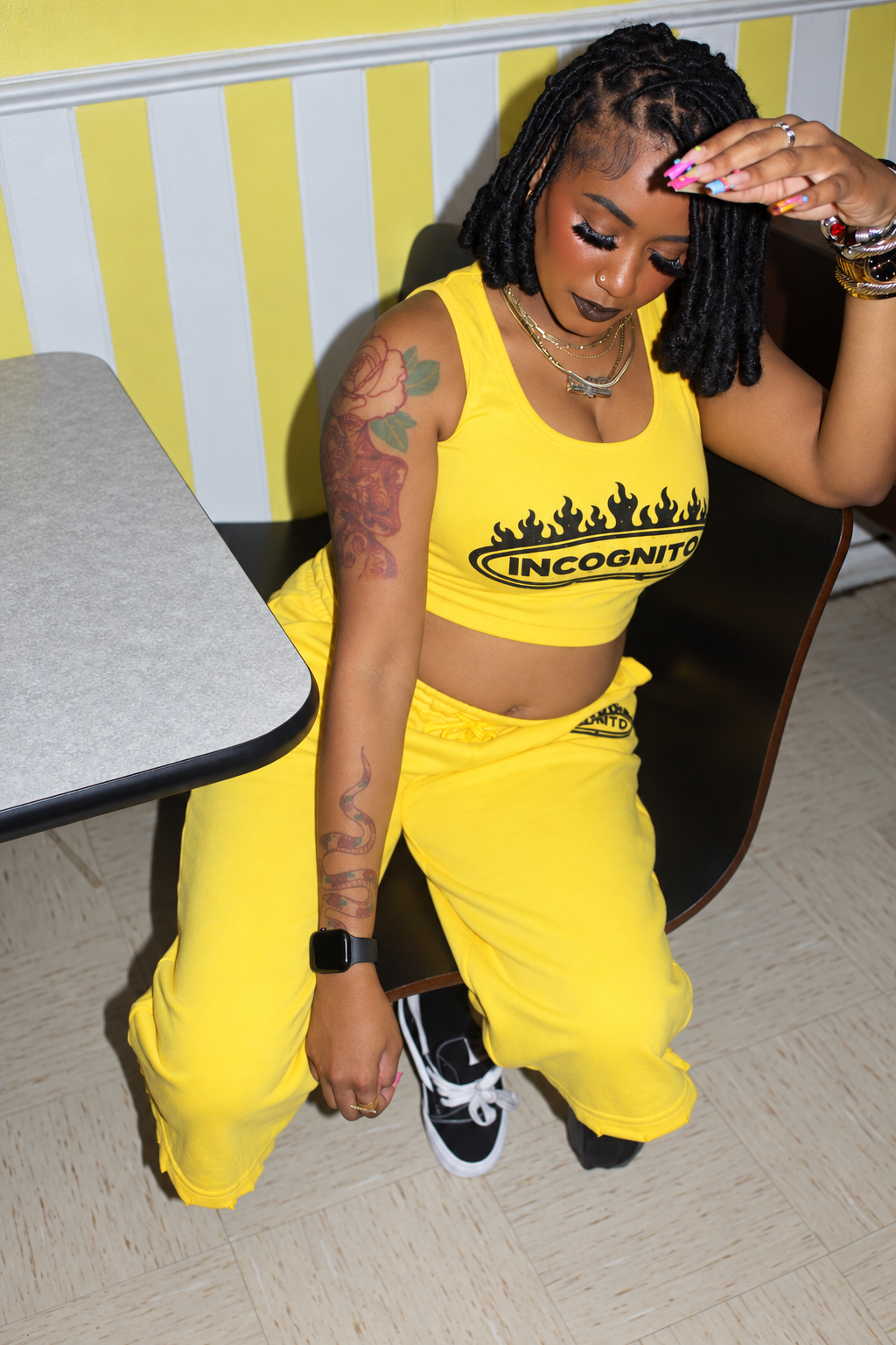 IGN Yellow 2 Piece Crop Set