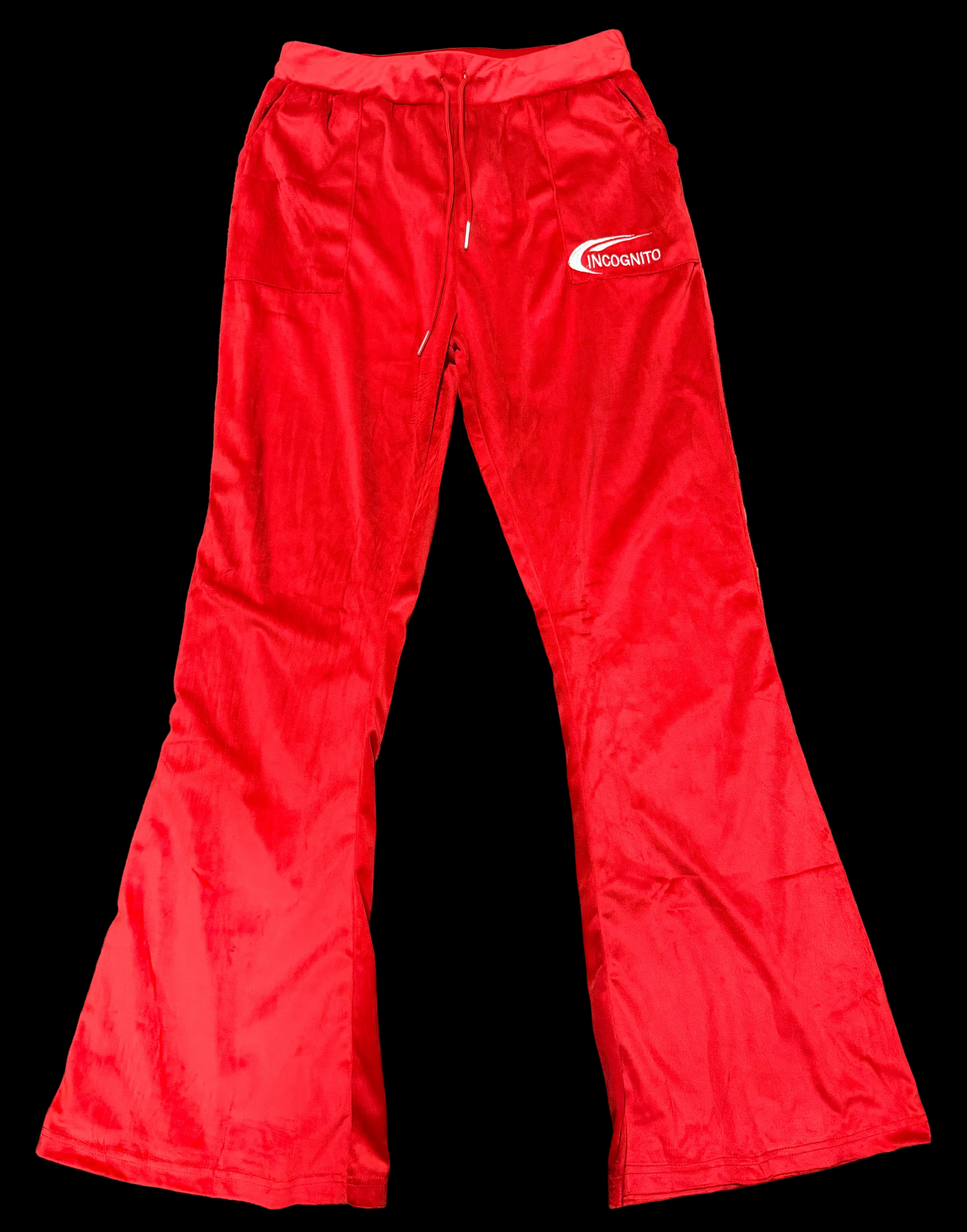 Candy Red Incognito Velour Set