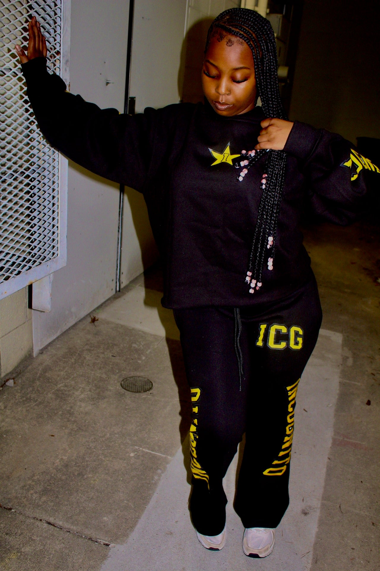 Woman's Incognito Black and Yellow Jumpsuit Womans